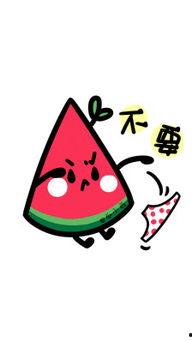 吃瓜小勺子图片卡通,趣味卡通里的夏日清凉时光